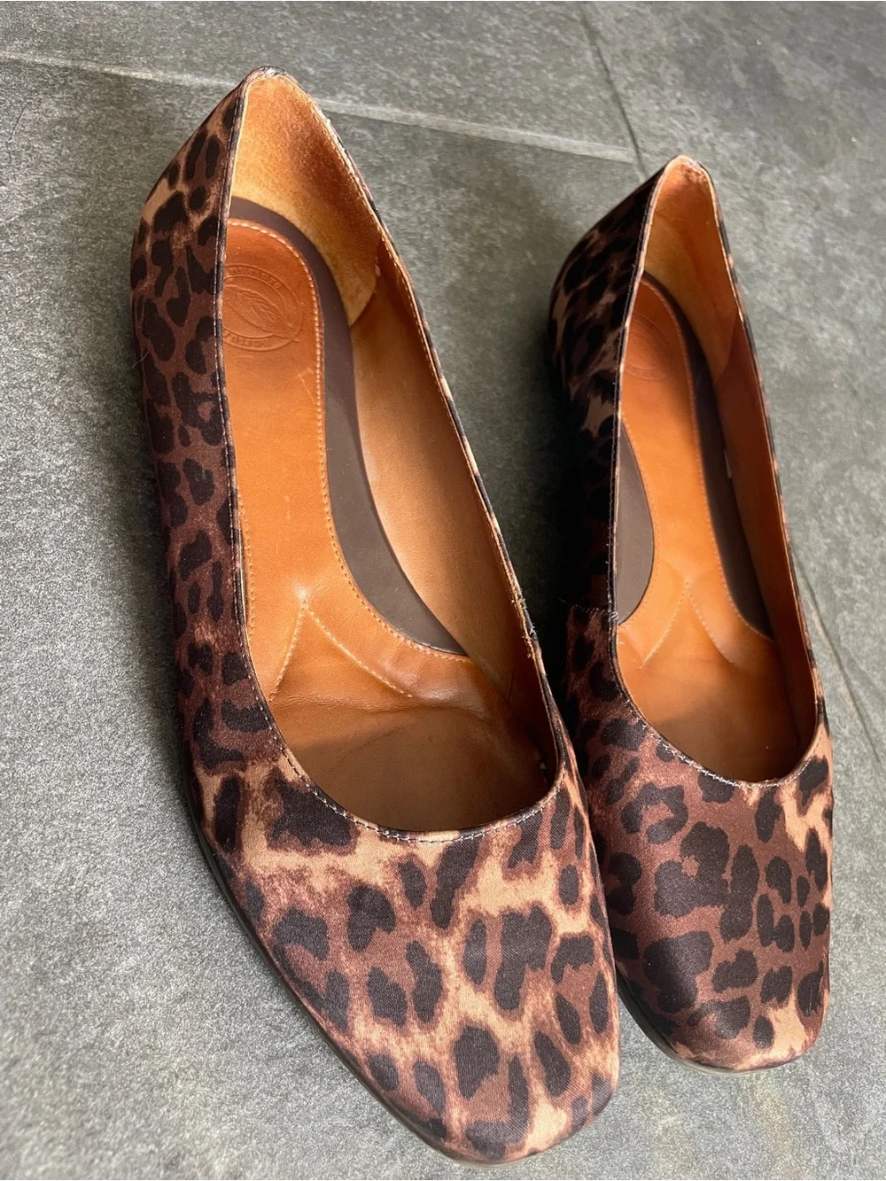 Nurture Leopard Square Toed Ballet Flats